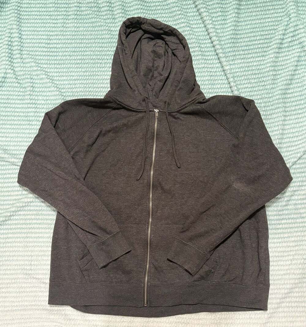 Paramore Floral Bars Graphic Full-Zip Charcoal Hoodie